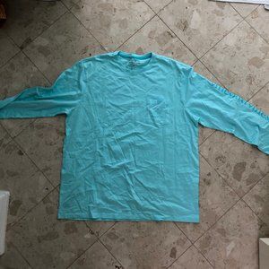 Light Blue Vineyard Vines long pocket tee